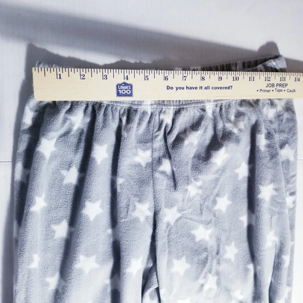 SLEEP CHIC STAR GRAY AND WHITE PJ PANTS SIZE SMALL - Picture 7 of 15